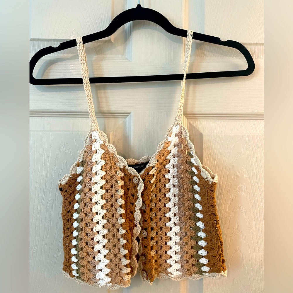 Knit crop top